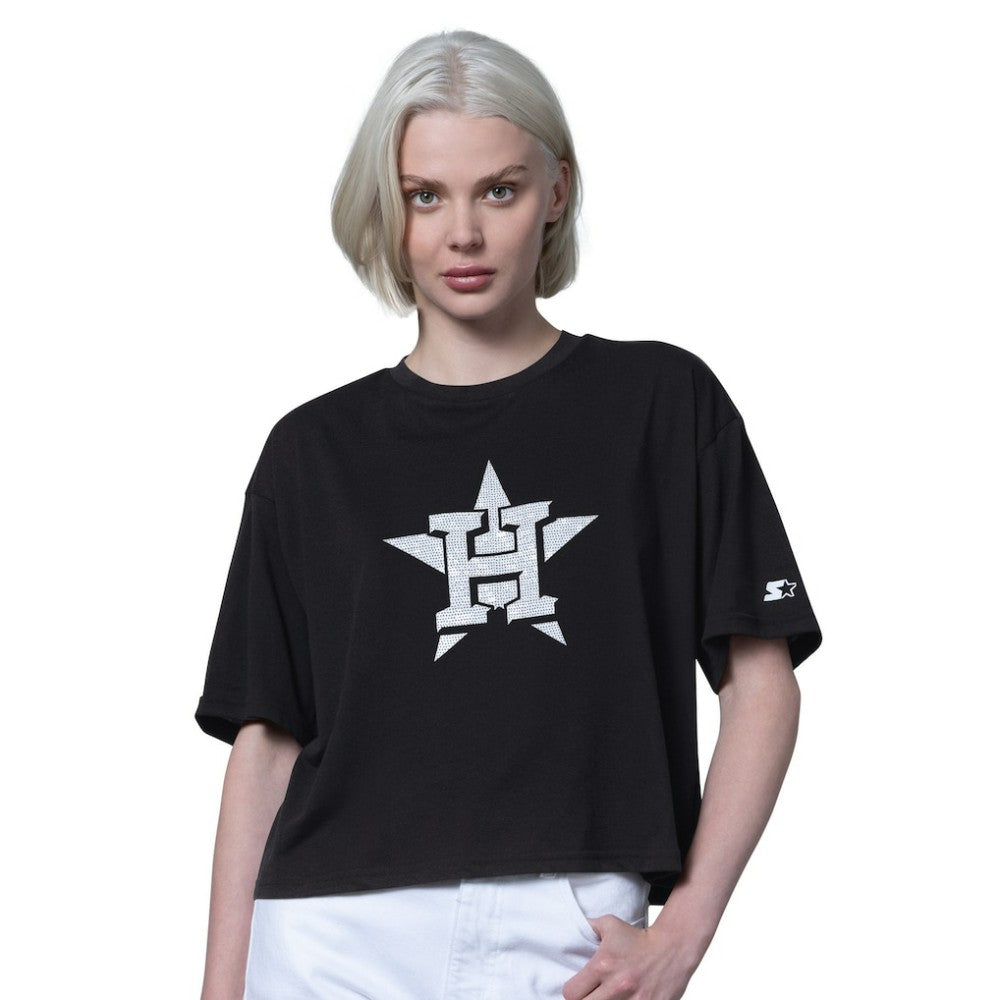 Houston Astros Starter Women's Holy Grail Boxy Cropped T-Shirt On Sale