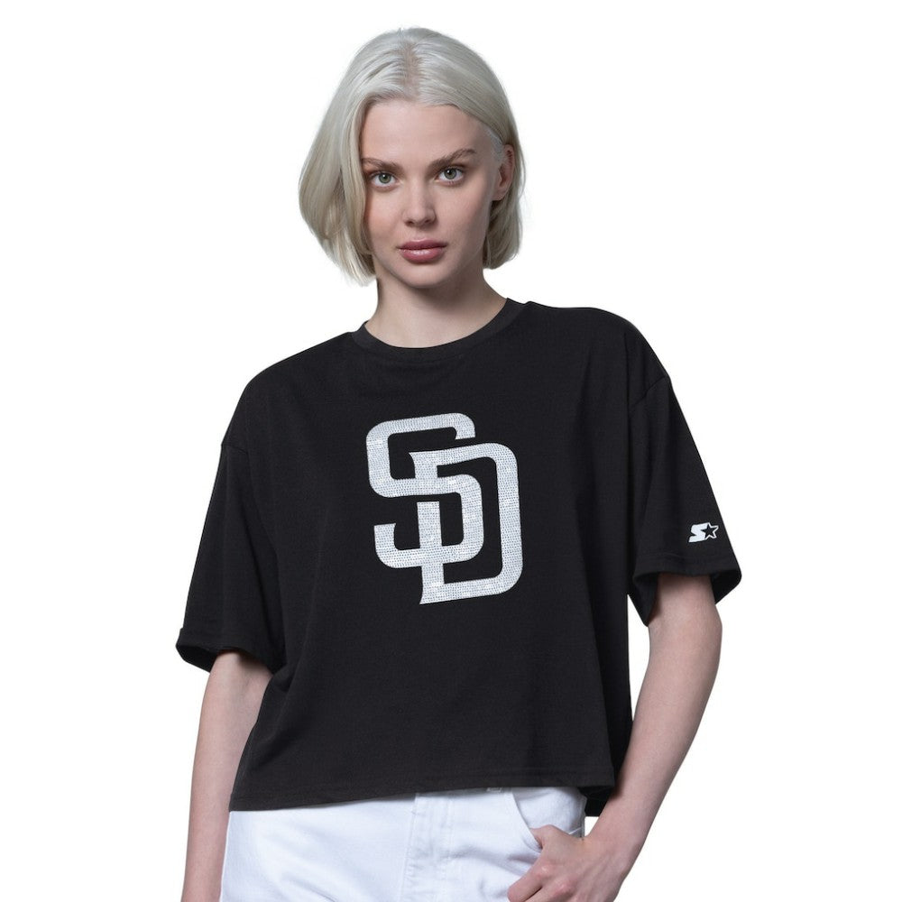 San Diego Padres Starter Women's Holy Grail Boxy Cropped T-Shirt On Sale