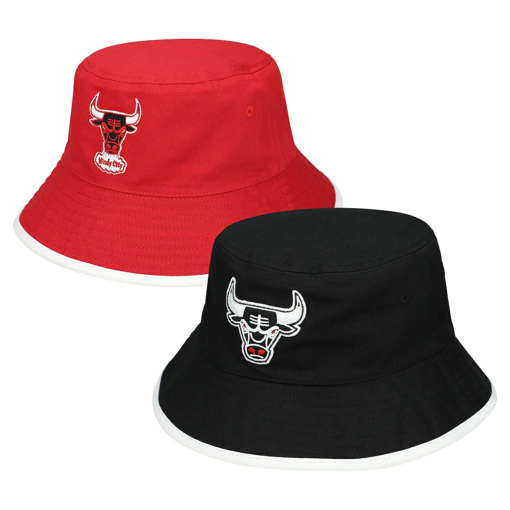 Mitchell & Ness - Chicago Bulls Flip It Reversible Bucket Hat - Black/Red