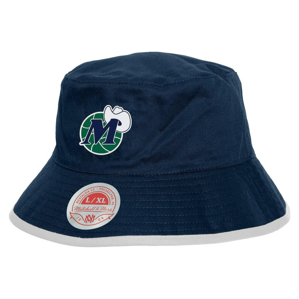 Mitchell & Ness - Dallas Mavericks Flip It Reversible Bucket Hat - Navy