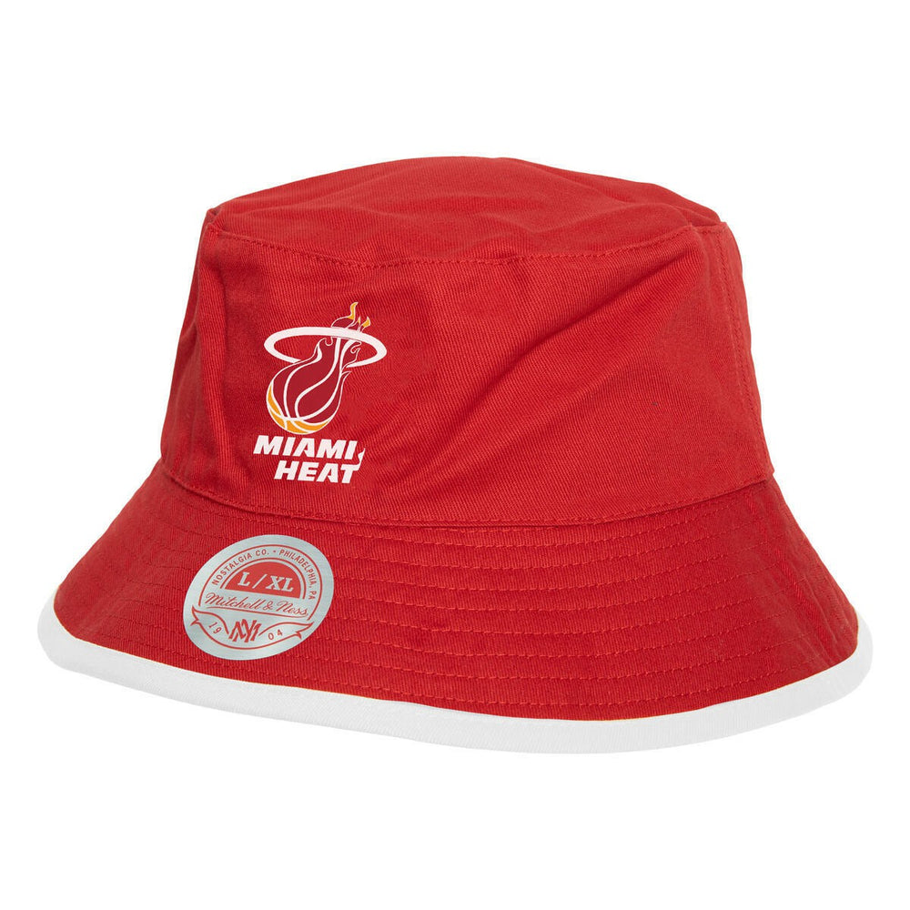 Mitchell & Ness - Miami Heat Flip It Reversible Bucket Hat - Black