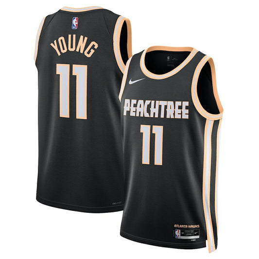 Trae Young Atlanta Hawks Unisex 2025/26 Swingman Jersey - Black - City Edition | NBA Jerseys