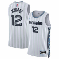 Nike - Ja Morant Memphis Grizzlies Unisex 2025/26 Swingman Jersey - White - City Edition