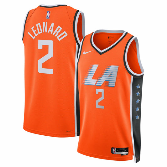 Kawhi Leonard LA Clippers Unisex 2025/26 Swingman Jersey - Orange - City Edition | NBA Jerseys