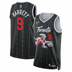 Nike - RJ Barrett Toronto Raptors Unisex 2025/26 Swingman Jersey - Black - City Edition