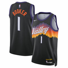Nike - Devin Booker Phoenix Suns Unisex 2025/26 Swingman Jersey - Black - City Edition