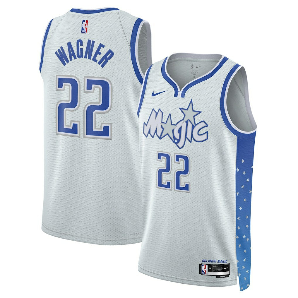 Nike - Franz Wagner Orlando Magic Unisex 2025/26 Swingman Jersey - Silver - City Edition
