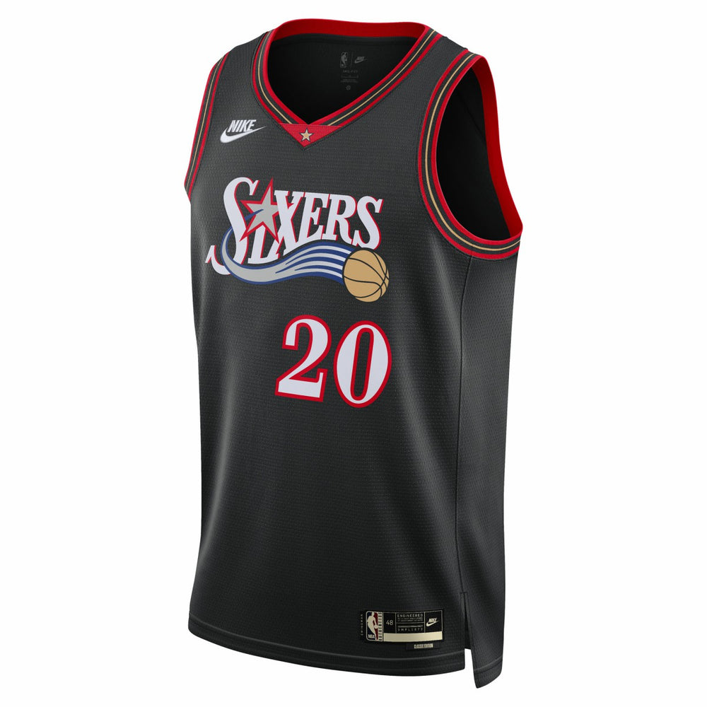 Nike - Jared McCain Philadelphia 76ers Unisex Swingman Jersey - Classic Edition - Black
