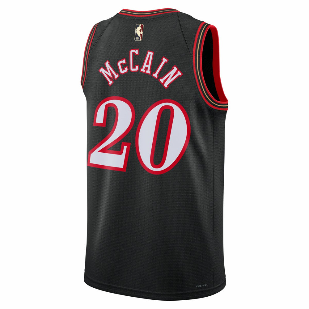 Nike - Jared McCain Philadelphia 76ers Unisex Swingman Jersey - Classic Edition - Black