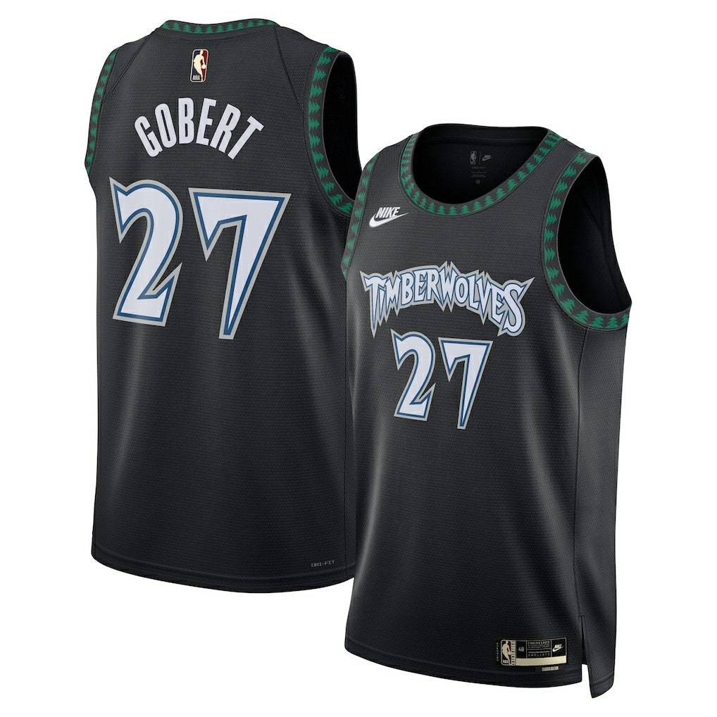 Nike - Rudy Gobert Minnesota Timberwolves Unisex Swingman Jersey - Classic Edition - Black