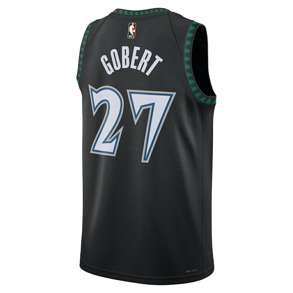 Nike - Rudy Gobert Minnesota Timberwolves Unisex Swingman Jersey - Classic Edition - Black
