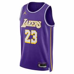 NBA - LeBron James Los Angeles Lakers Jordan Brand Unisex Swingman Jersey - Statement Edition - Purple
