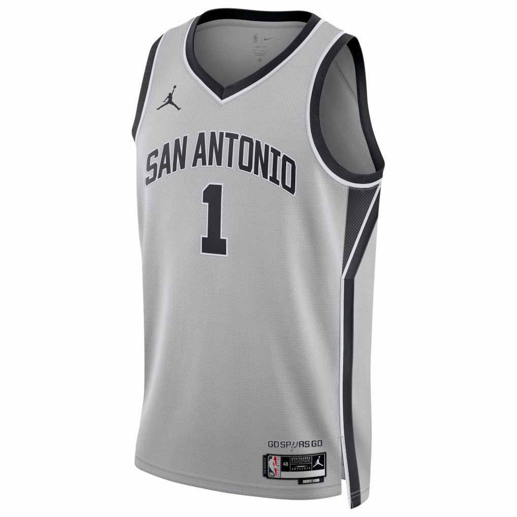 NBA - Victor Wembanyama San Antonio Spurs Jordan Brand Unisex Swingman Jersey - Statement Edition - Silver