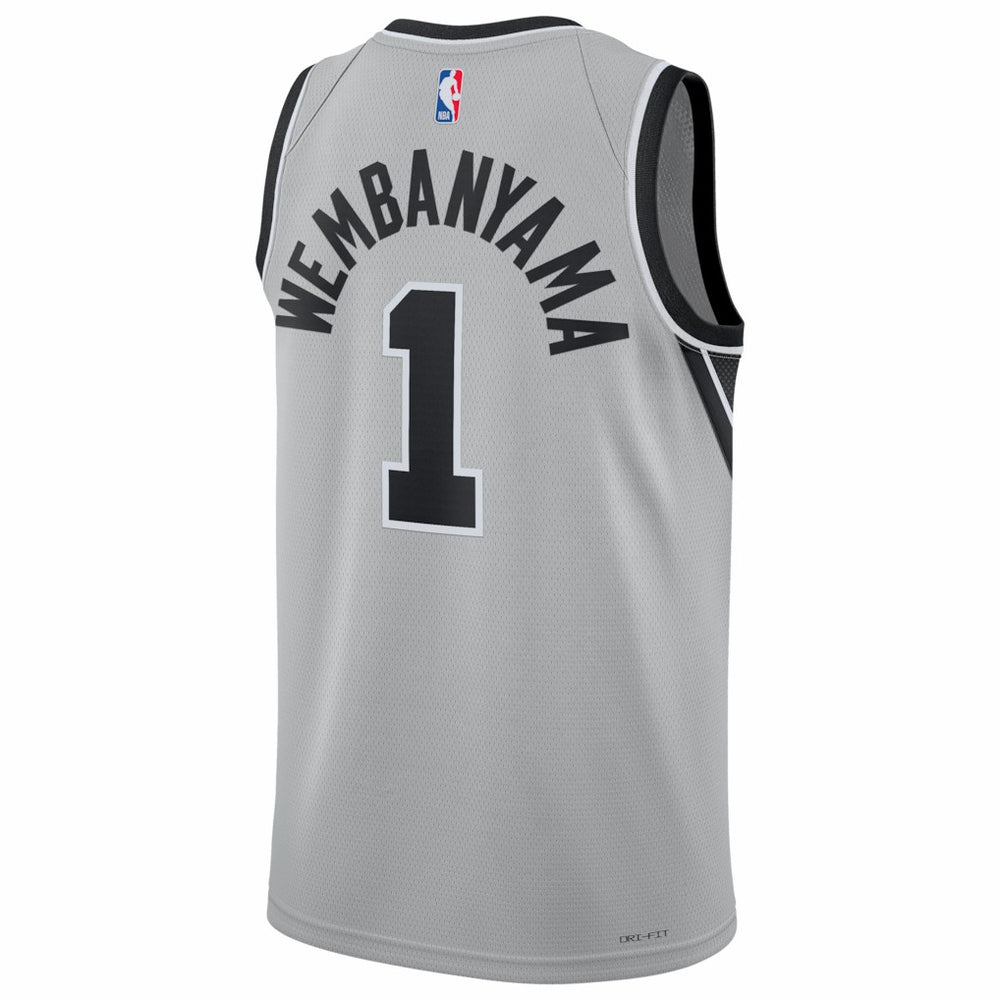 NBA - Victor Wembanyama San Antonio Spurs Jordan Brand Unisex Swingman Jersey - Statement Edition - Silver
