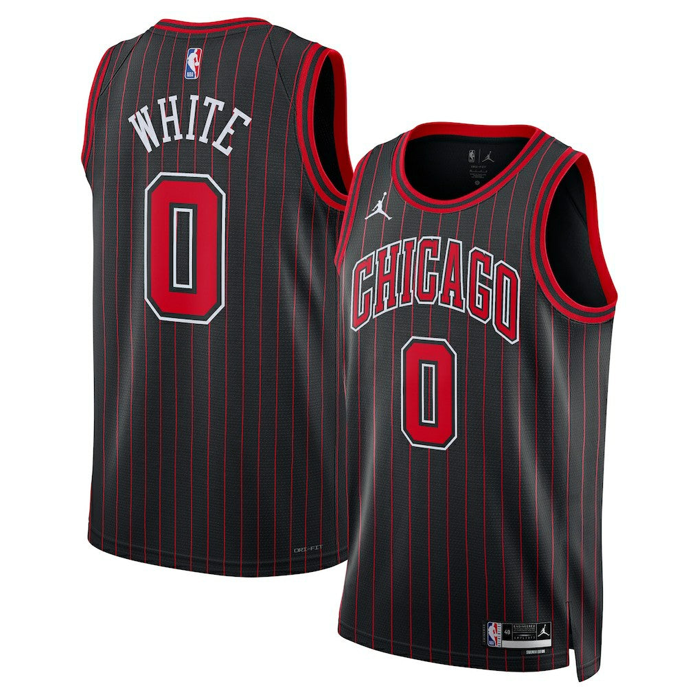 NBA - Coby White Chicago Bulls Jordan Brand Unisex Swingman Jersey - Statement Editi- Black