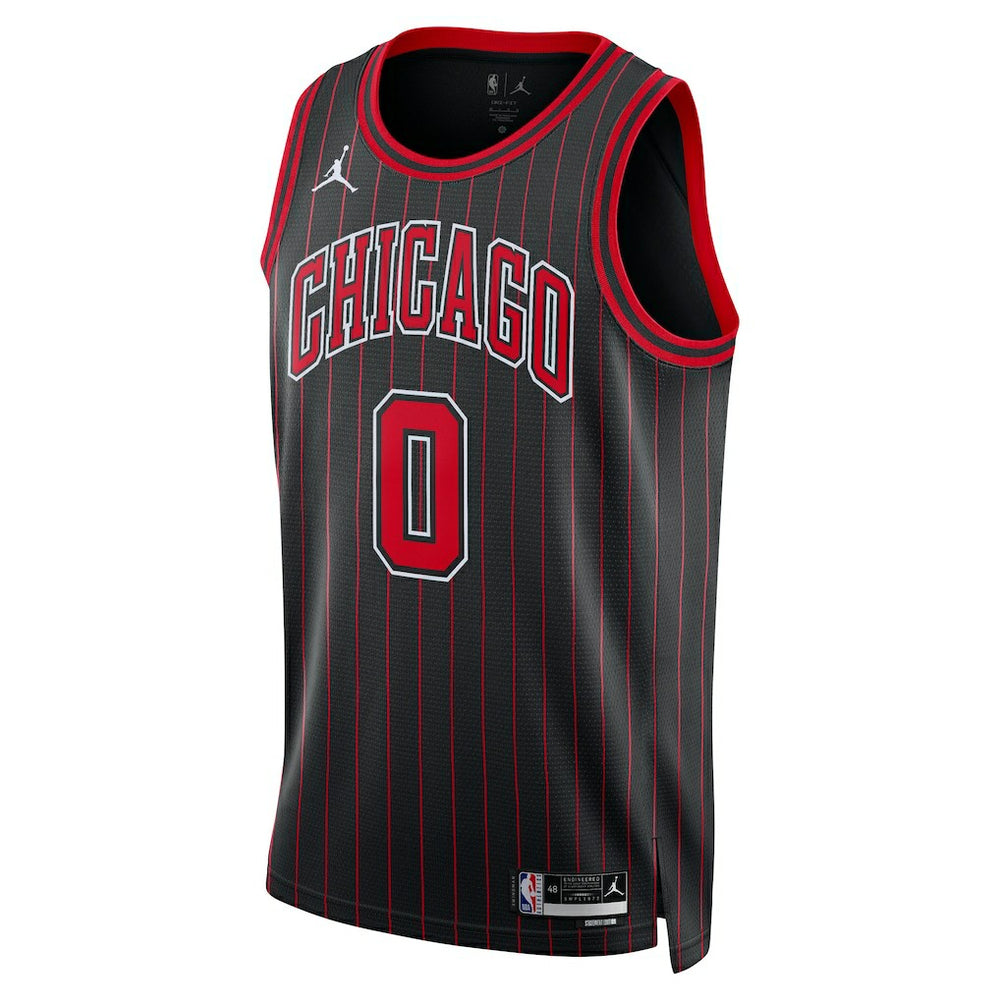 NBA - Coby White Chicago Bulls Jordan Brand Unisex Swingman Jersey - Statement Editi- Black