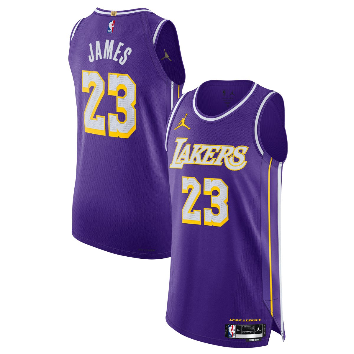 NBA - LeBron James Los Angeles Lakers Jordan Brand Unisex 2025/26 Authentic Jersey - Statement Edition - Purple