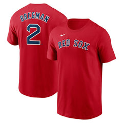Alex Bregman Boston Red Sox Nike Fuse Name & Number T-Shirt Clearance