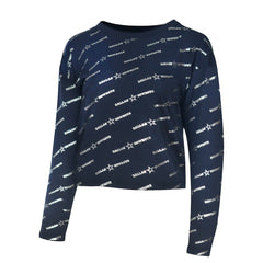 Dallas Cowboys Lauren James Foil Long Sleeve T-Shirt Navy - NFL