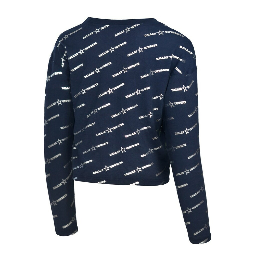 Dallas Cowboys Lauren James Foil Long Sleeve T-Shirt Navy - NFL