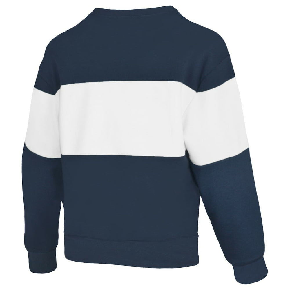 Dallas Cowboys Lauren James Women's Bling Colorblock Terry Sweatshirt Navy - NFL