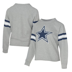 Dallas Cowboys Lauren James Women's Raglan Terry Sweatshirt Gray - NFL
