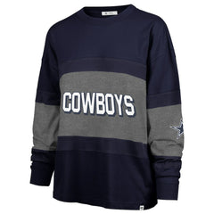 Dallas Cowboys '47 Women's Breezyway Archive Long Sleeve T-Shirt Navy - 47 brand