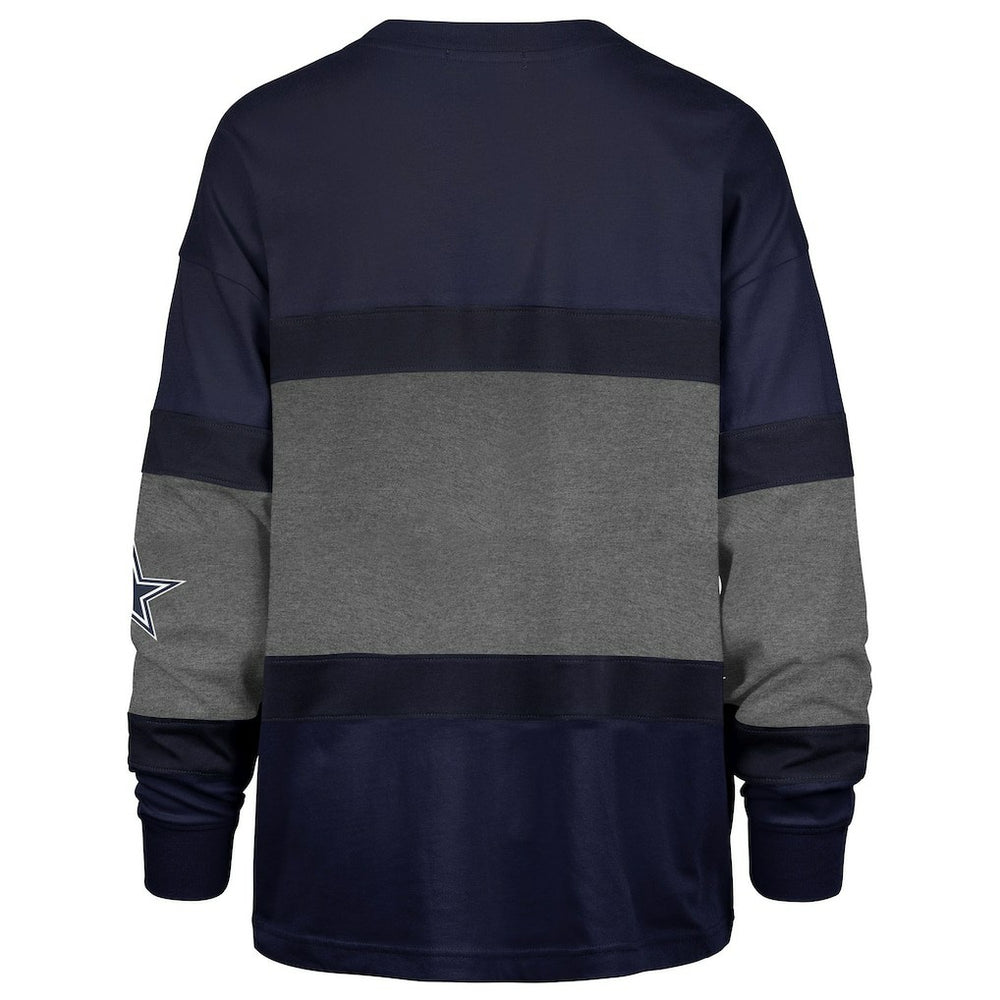 Dallas Cowboys '47 Women's Breezyway Archive Long Sleeve T-Shirt Navy - 47 brand