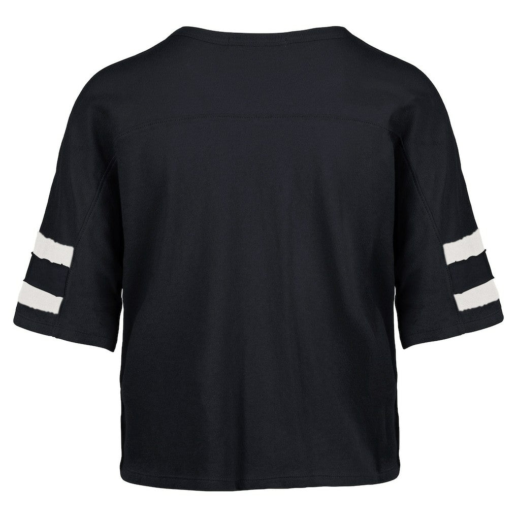 Dallas Cowboys '47 Women's Premier Scout Cropped V-Neck T-Shirt Navy - 47 brand