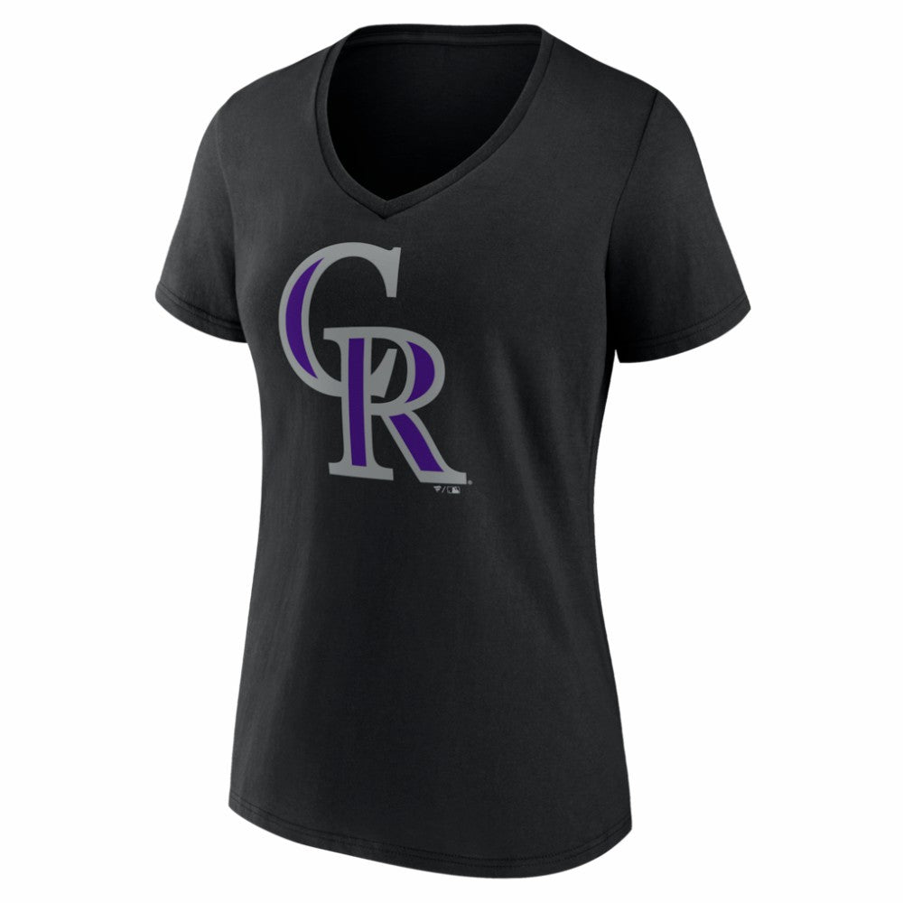 Colorado Rockies Women's Logo V-Neck T-Shirt Sale