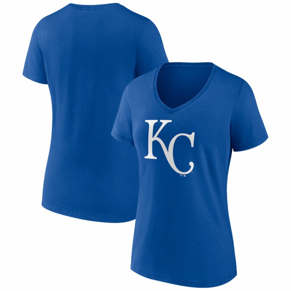 Kansas City Royals Women's Logo V-Neck T-Shirt Near Me