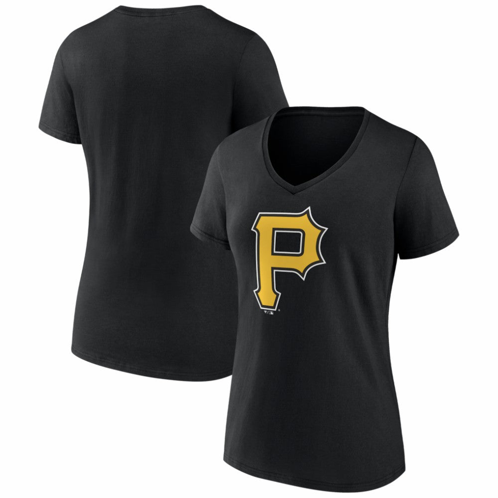 Pittsburgh Pirates Women's Logo V-Neck T-Shirt Sale