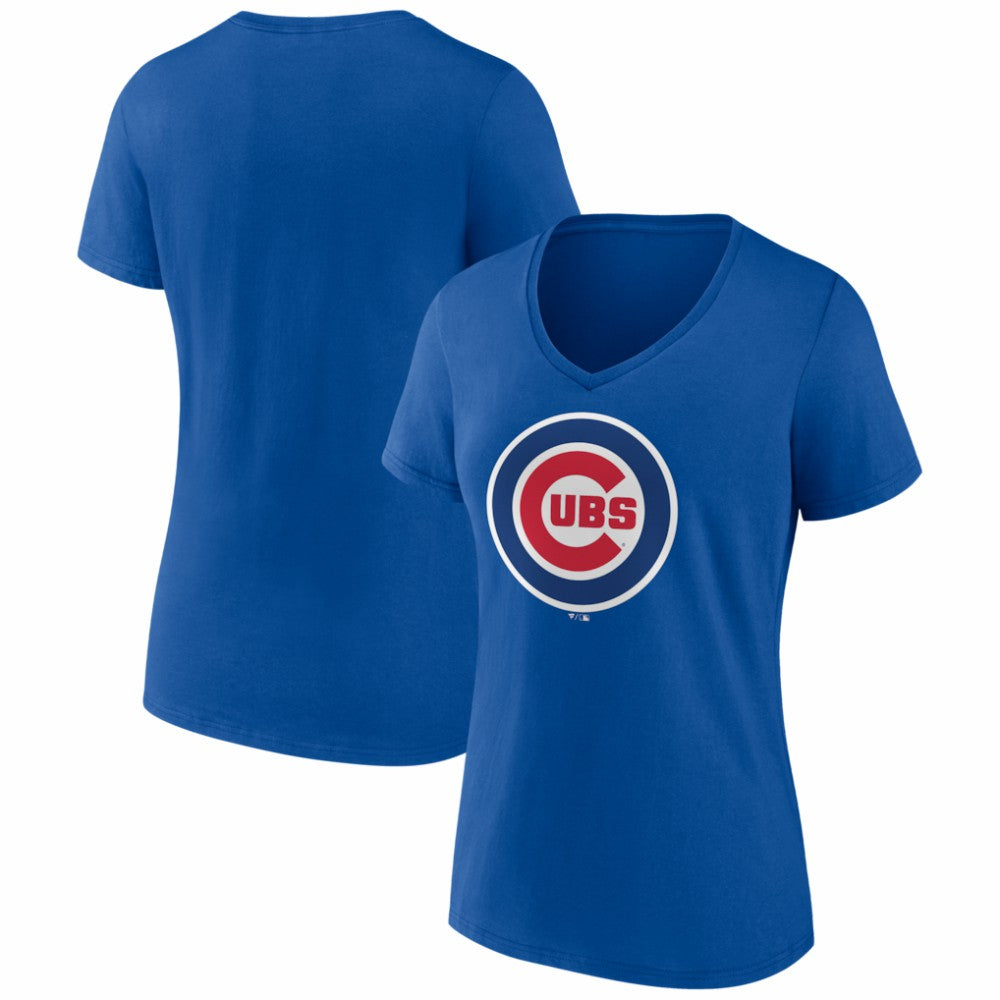 Chicago Cubs Women's Logo V-Neck T-Shirt Online