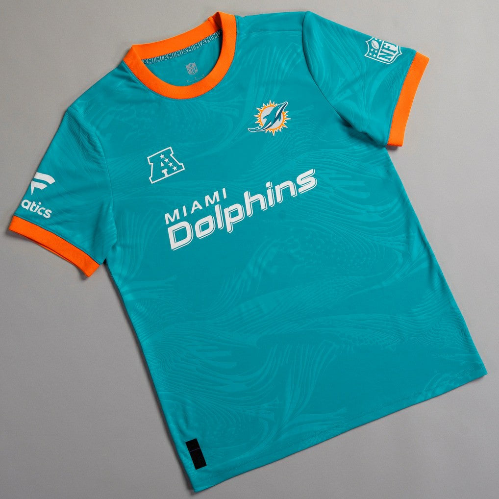 Miami Dolphins NFL Football x Football Fan Top Aqua - Fanatics