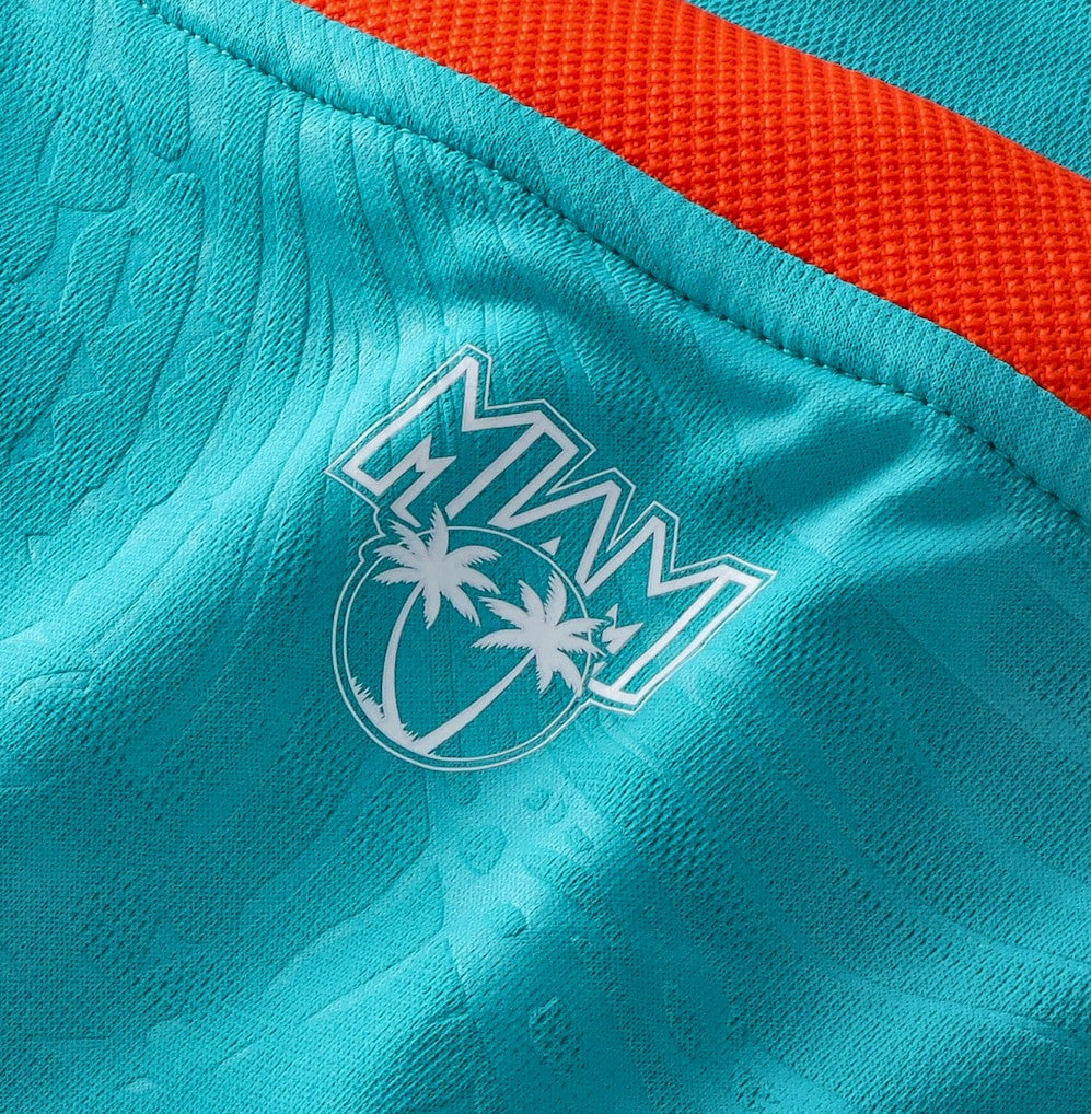 Miami Dolphins NFL Football x Football Fan Top Aqua - Fanatics