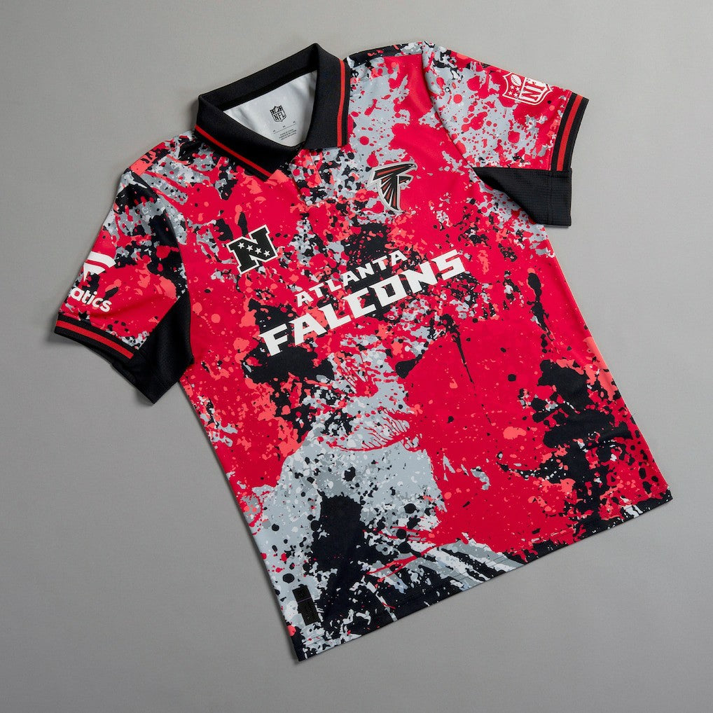 Atlanta Falcons NFL Football x Football Collared Fan Top Black - Fanatics