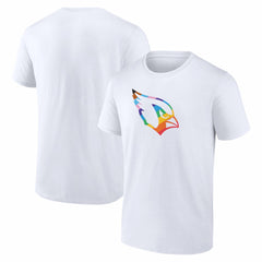 Arizona Cardinals Logo Pride T-Shirt White - NFL