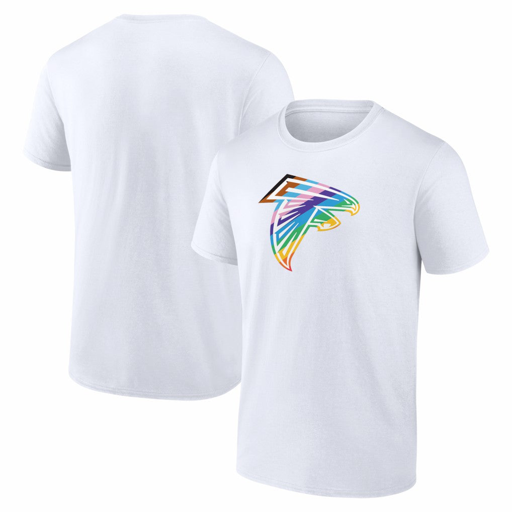 Atlanta Falcons Logo Pride T-Shirt White - NFL