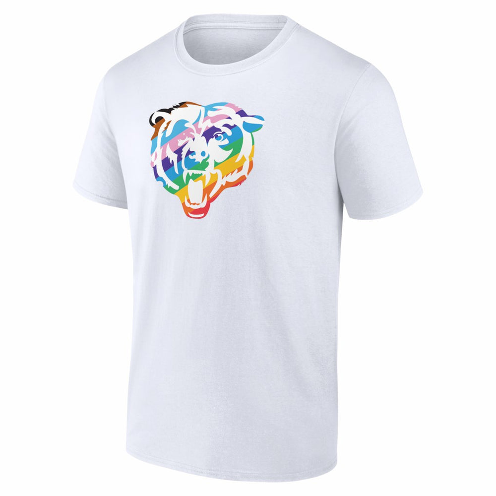 Chicago Bears Logo Pride T-Shirt White - NFL