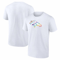 Denver Broncos Logo Pride T-Shirt White - NFL