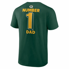 Green Bay Packers #1 Dad Jersey T-Shirt Green - NFL