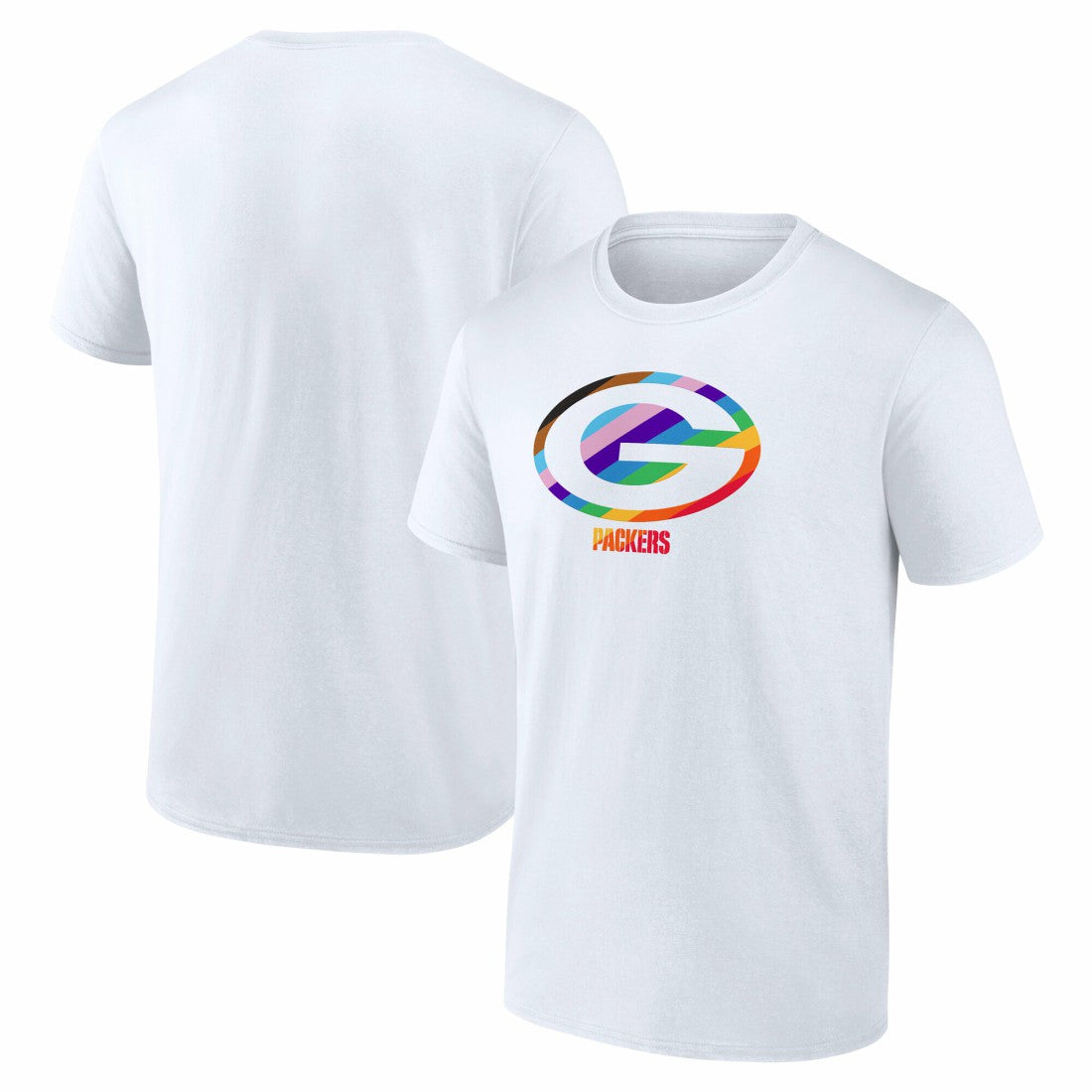 Green Bay Packers Logo Pride T-Shirt White - NFL
