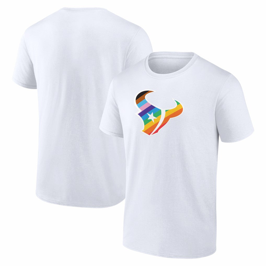Houston Texans Logo Pride T-Shirt White - NFL