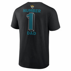 Jacksonville Jaguars #1 Dad Jersey T-Shirt Black - NFL
