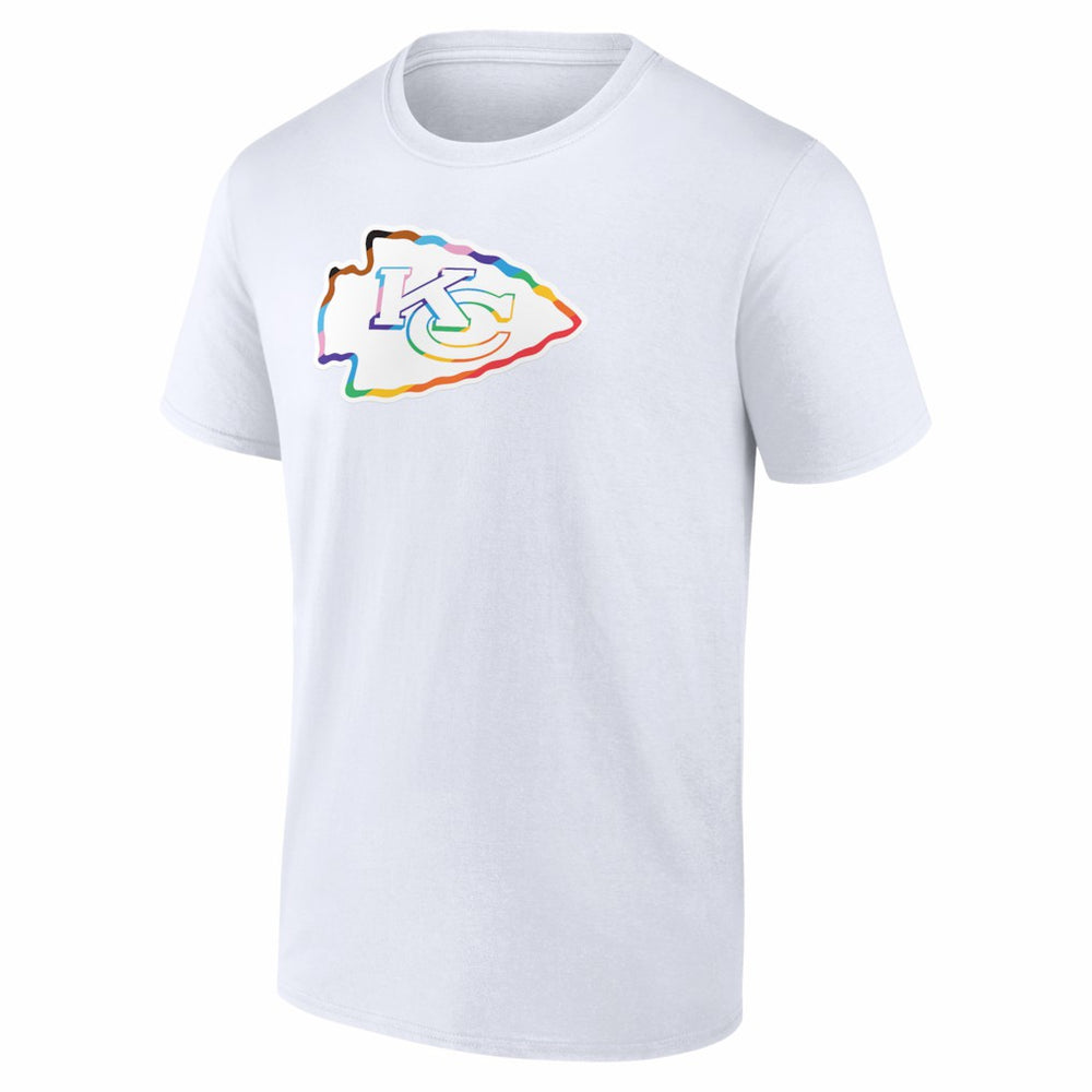 Kansas City Chiefs Logo Pride T-Shirt White - NFL