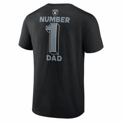 Las Vegas Raiders #1 Dad Jersey T-Shirt Black - NFL