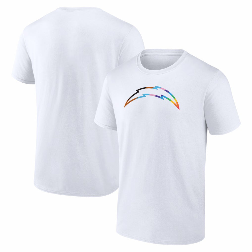 Los Angeles Chargers Logo Pride T-Shirt White - NFL