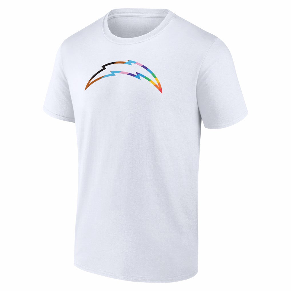 Los Angeles Chargers Logo Pride T-Shirt White - NFL