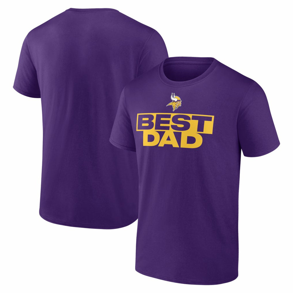 Minnesota Vikings Greatest Dad T-Shirt Purple - NFL