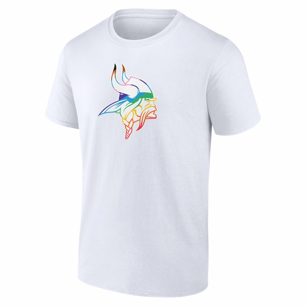 Minnesota Vikings Logo Pride T-Shirt White - NFL